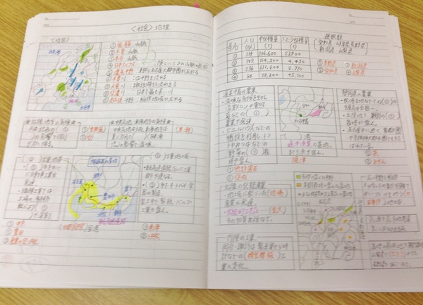 素晴らしいノートです 2014年6月22日 15 04 先生からのお知らせ 有松校 名古屋市緑区 学習塾なら受験指導の明倫ゼミナール